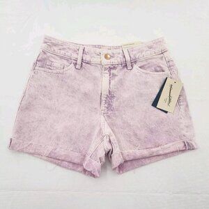 Universal Thread Womens High-Rise Vintage Midi Jean Shorts Purple Size 2/26